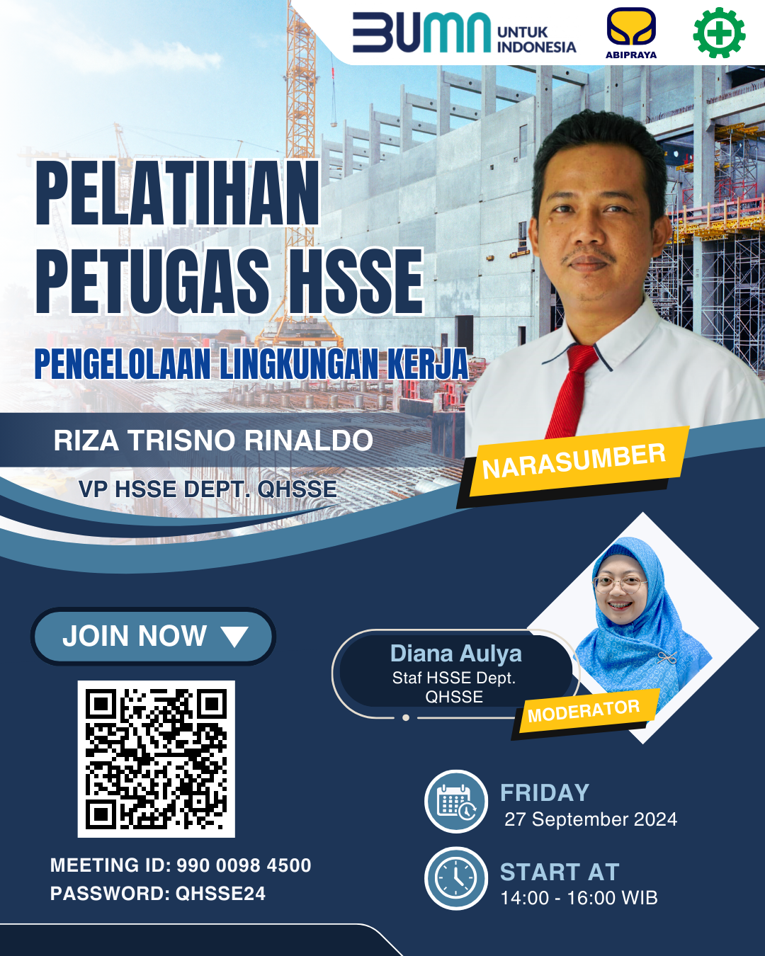 Pelatihan Intensif Petugas HSE